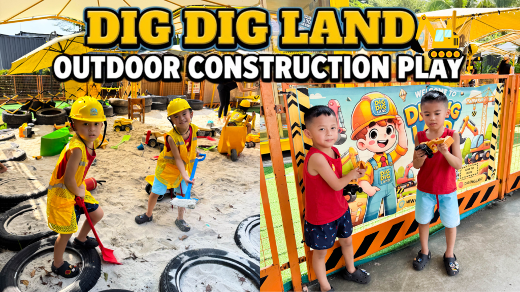 Dig Dig Land at Jurong Play Grounds: Outdoor Construction Play for Kids Who Love Diggers dig dig land