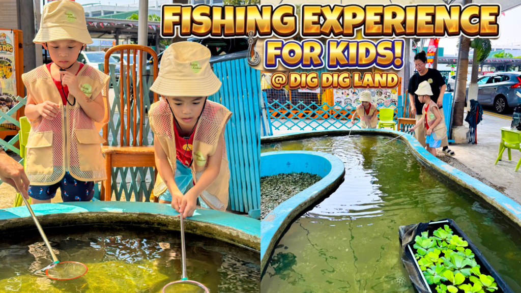 Fishing Experience at Jurong Play Grounds: Kid-Friendly Fish Catching & DIY Fish Tank Fun fishing experience